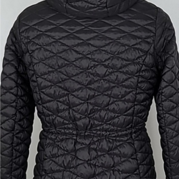 Steve MaddenBlack Glacier Shield Quilted Faux Fur Hooded Coat Parka Size small - Picture 3 of 5